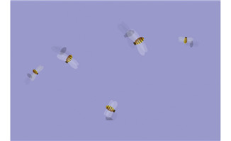 蜜蜂飞舞动作flash动画素材