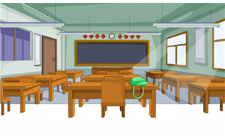 干净的学校教室室内背景素材