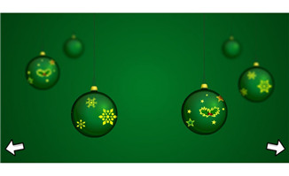 圣诞树和圣诞彩球flash动画