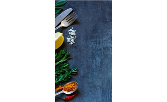 美食餐饮刀叉等元素H5背景图片素材