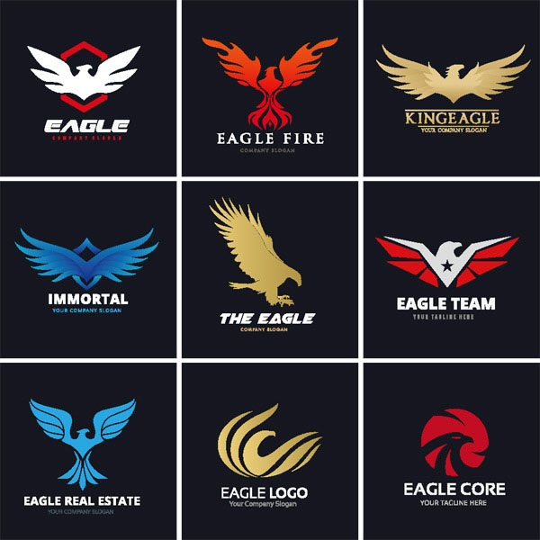 logo设计素材元素各种老鹰元素设计素材