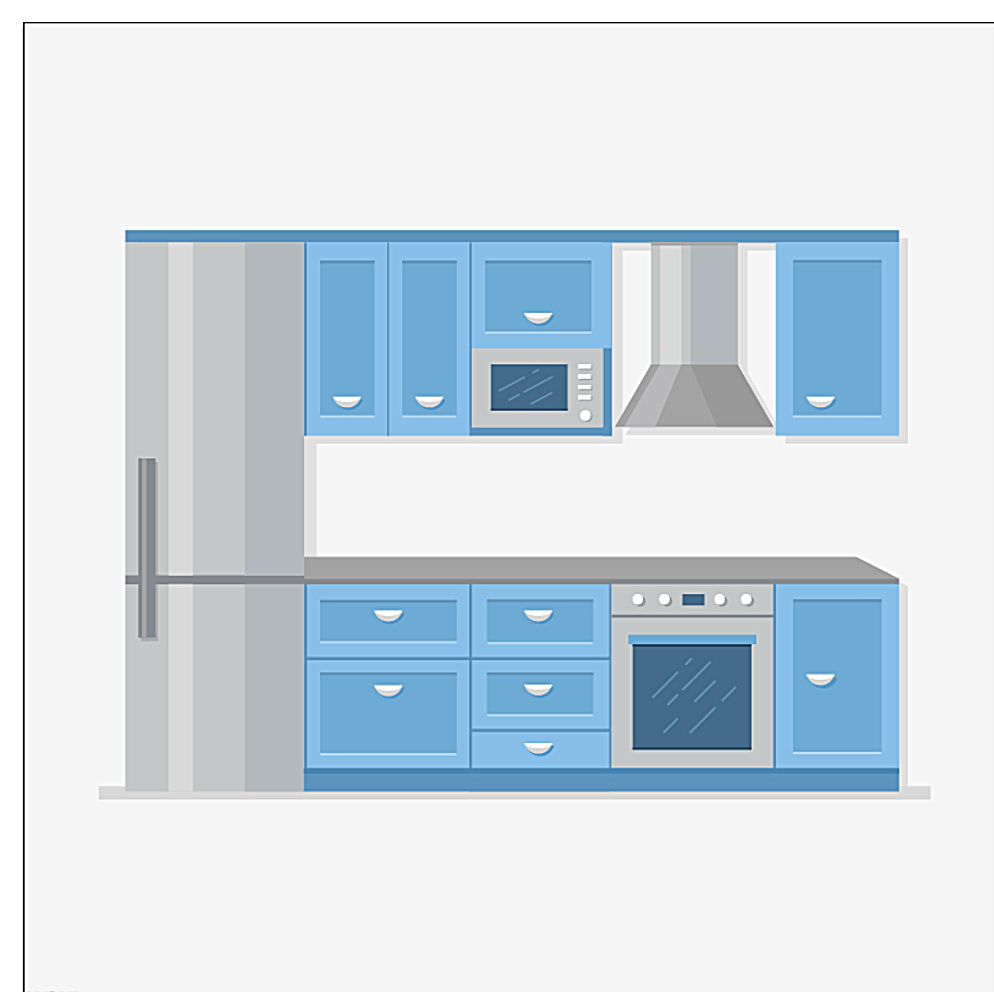 厨房家具矢量图片