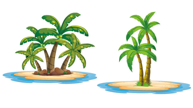 椰子树矢量图素材免费下载
