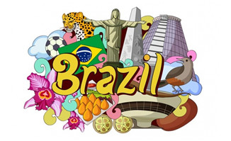 <b>巴西旅游地标海报设计素材下载</b>