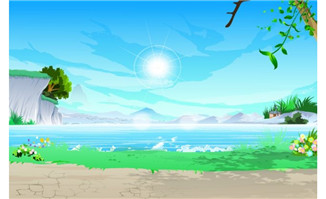 海边的场景设计flash动画素材下载