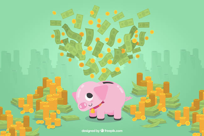 金融金钱钱币金币元素主题背景设计矢量素材