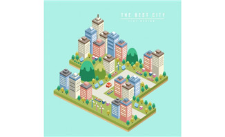 太阳能现代新能源城市设计规划模型设计素材