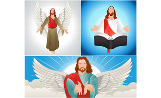 宗教信仰耶稣的卡通形象