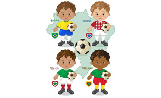 <b>小足球运动员足球主题卡通儿童形象设计</b>