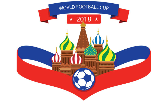 足球世界杯主题背景元素设计海报矢量素材