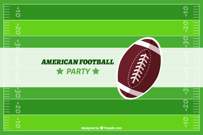 美式足球背景创意海报设计矢量素材