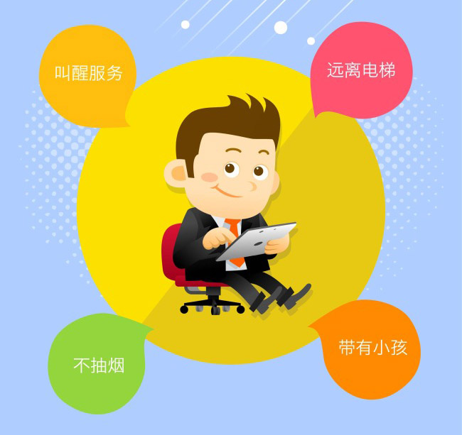 健康生活方式用手机各种功能提醒