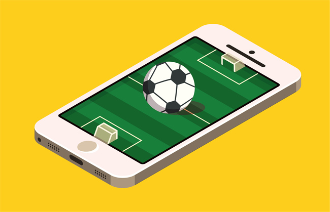 手机上足球场创意足球手游画面设计