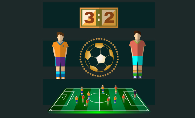 2018世界杯足球战术分析模拟画面设计
