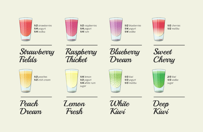 8款果汁饮料杯子造型设计素材下载