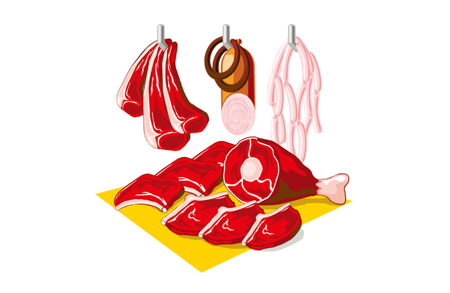 肉类食物肉制品背景设计素材