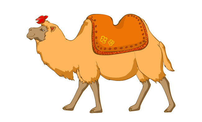走路的骆驼动画动作设计素材