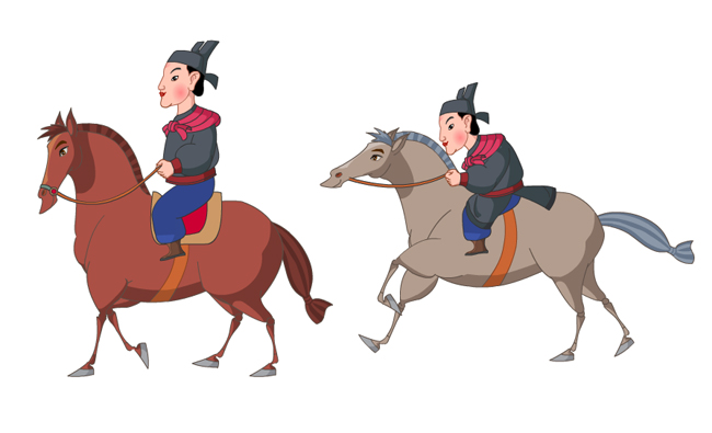 马匹跑步走路的动作动画素材