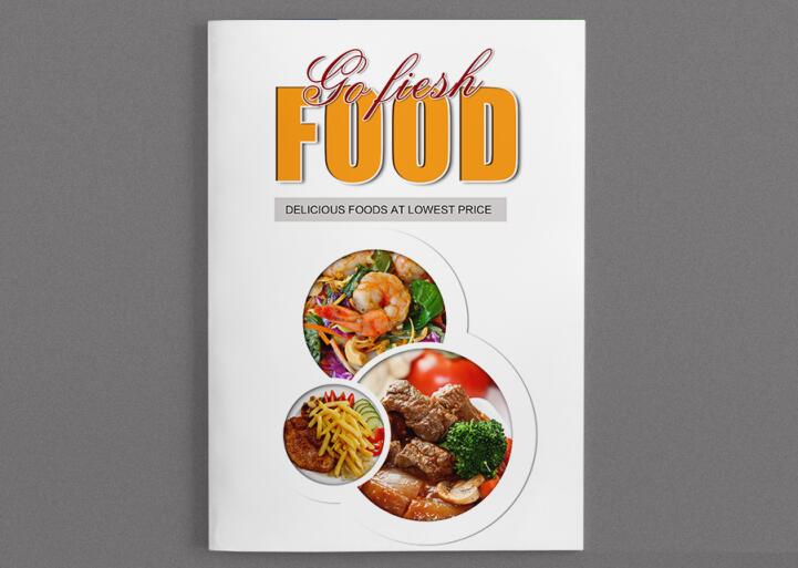 餐饮行业画册美食psd模板免费下载