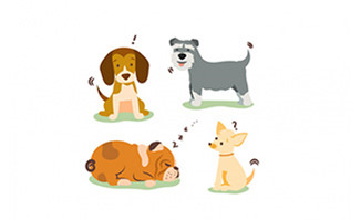 宠物狗卡通形象素材设计