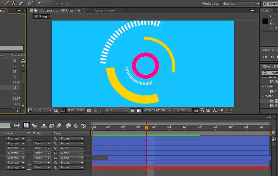 AE软件制作商务特效元素MG动画教学视频