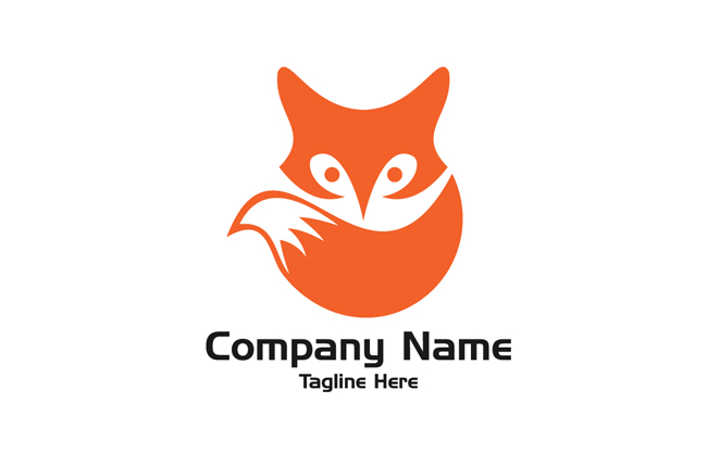 logo小狐狸元素图标图案设计