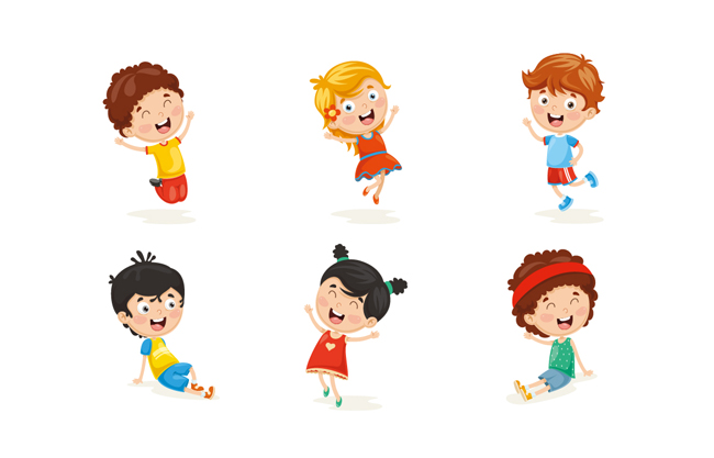 可爱卡通简笔画小孩_小孩点灯笼可爱卡通简笔画