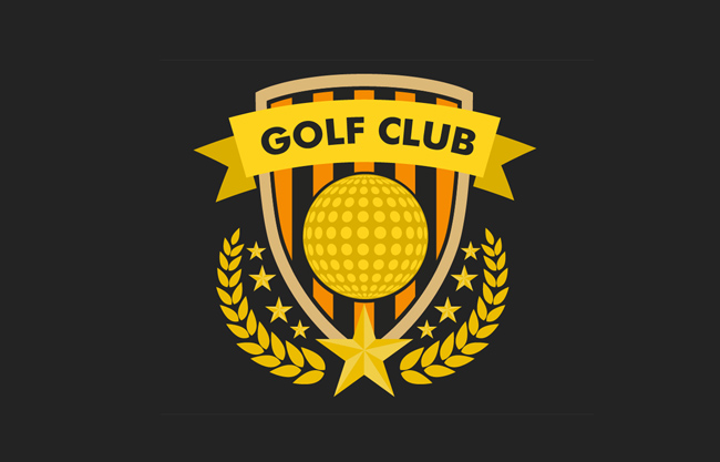 高尔夫俱乐部图标设计