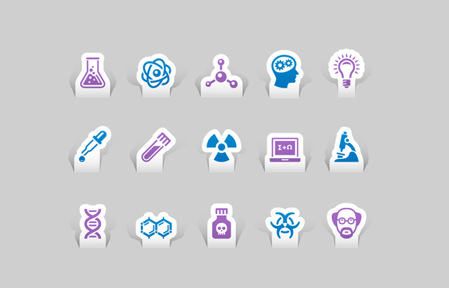 物理科学图标素材图片