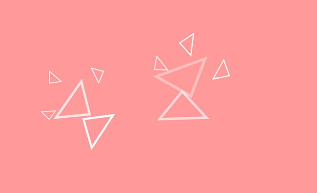 三角形元素闪动效果MG动画背景设计素材
