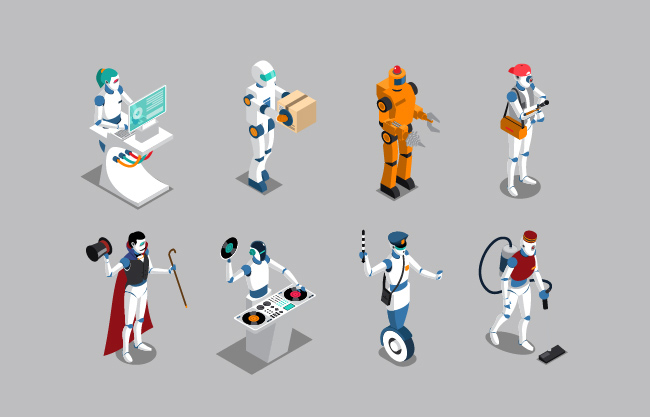 8款机器人设计AI素材下载