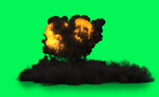 绿幕无背景爆炸特效视频动画素材