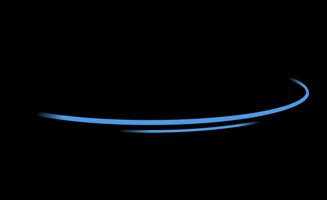 转圈蓝色线条MG动画特效视频素材