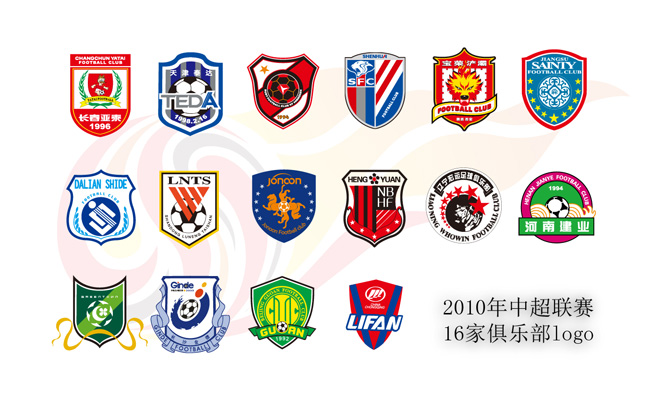 中超联赛俱乐部logo元素