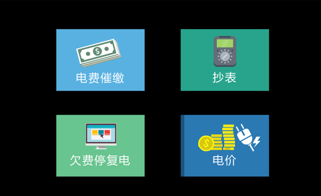 4组简单图标MG动画短片an动漫模板