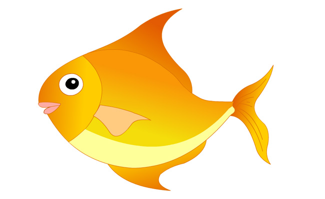 游动的红色金鱼动作an动画模板素材
