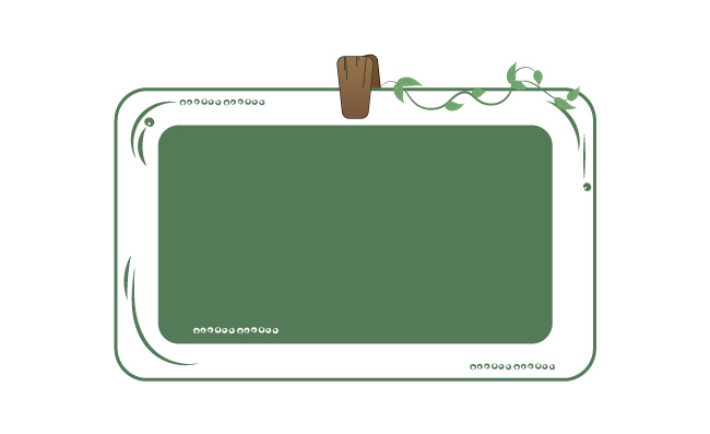 植物叶子矢量题板卡片图片