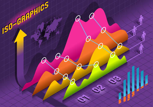 立体数据统计图表5