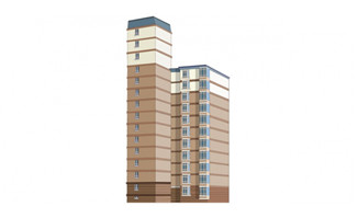 现代高楼建筑二维动画场景素材