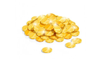 一堆金币png图片素材