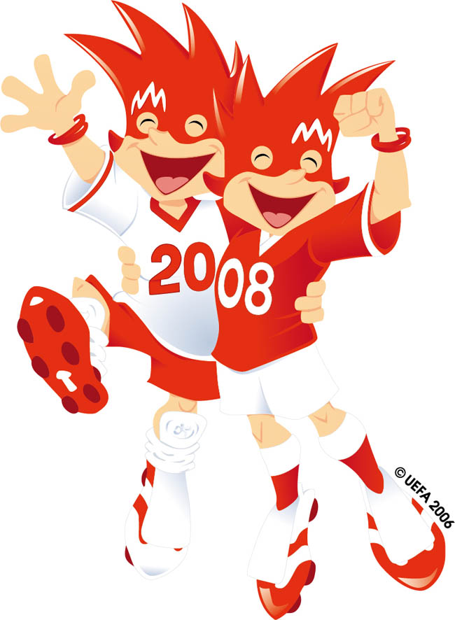 2008欧洲杯吉祥物矢量图