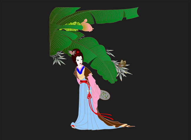中国古代美女形象设计素材