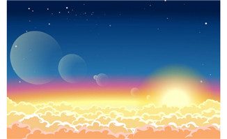 天上云海flash矢量动画
