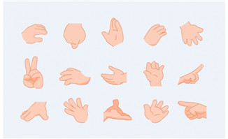 通用手型手势flash素材1
