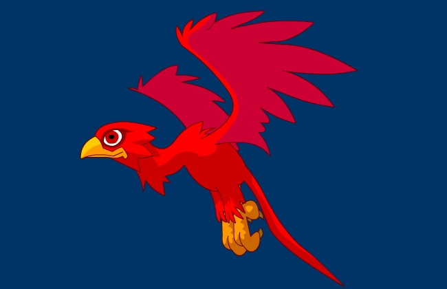 红色的鸟飞行动作an动画素材