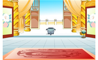 flash古代大厅动画场景
