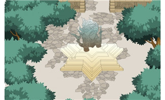 flash动画场景西方建筑花园1