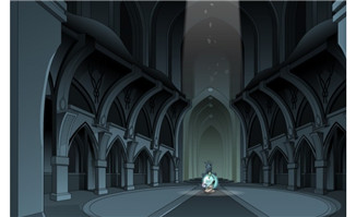 flash动画场景西方建筑魔法大殿内部4