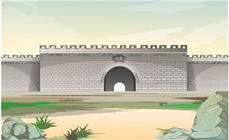 flash动画场景古代城墙