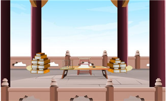 flash古代场景庭宇